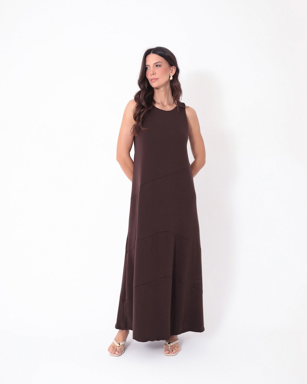 Vestido Charlotte Marrom