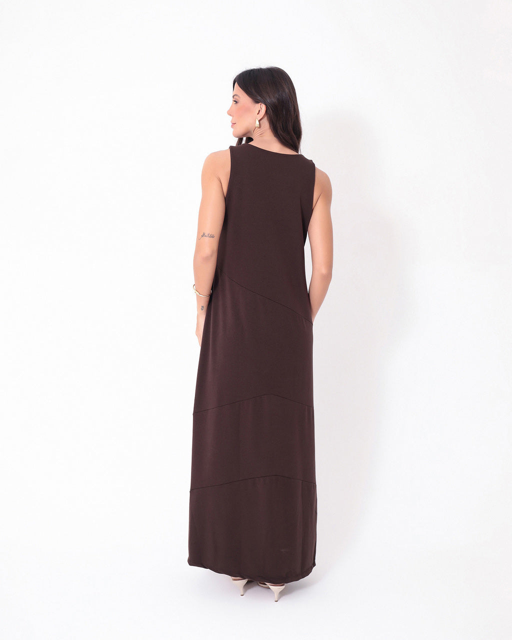 Vestido Charlotte Marrom