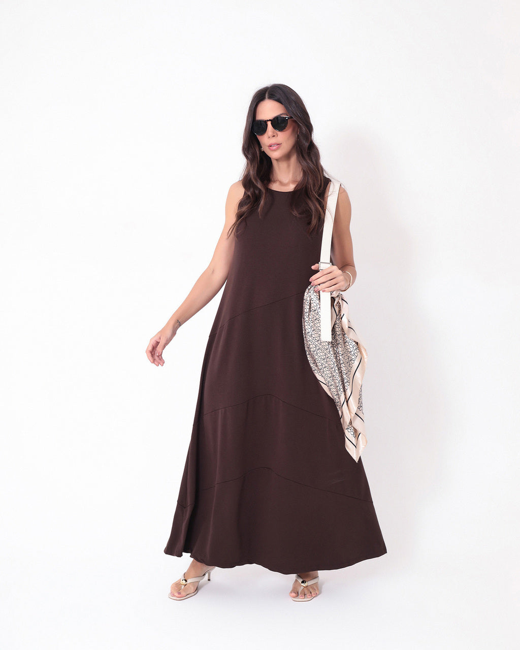 Vestido Charlotte Marrom