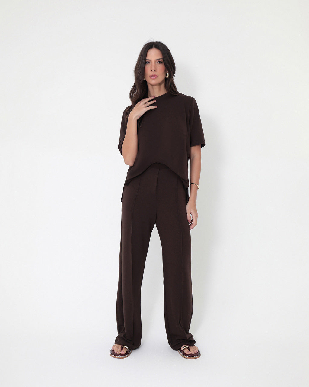 Conjunto Blair Marrom