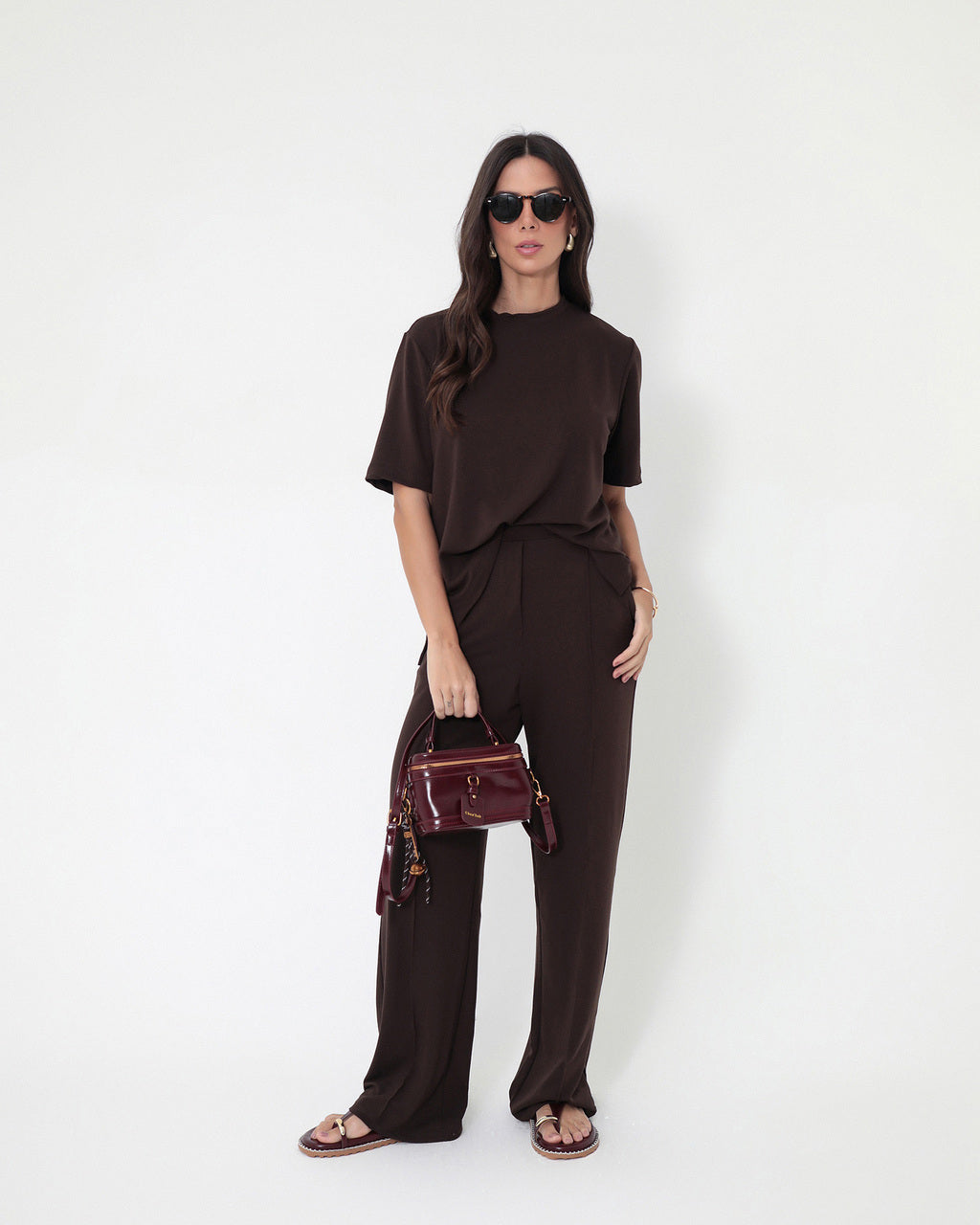 Conjunto Blair Marrom