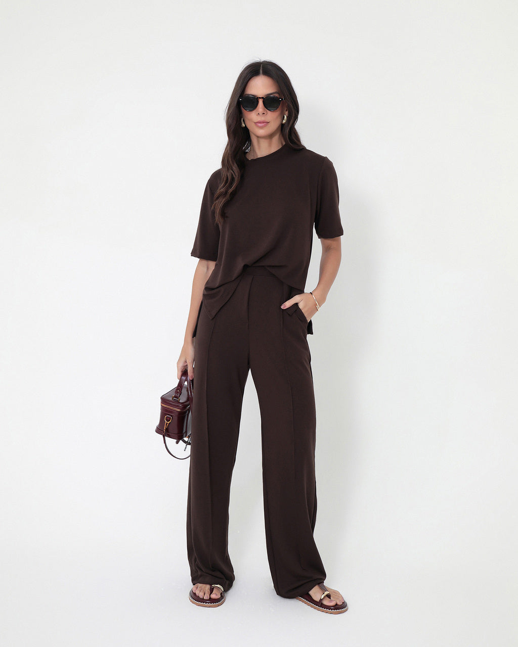 Conjunto Blair Marrom