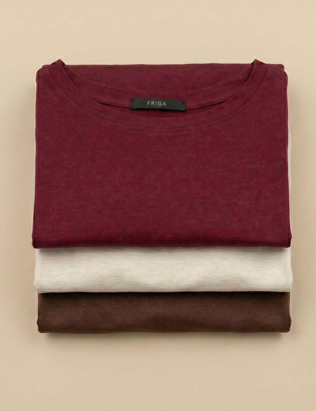 Kit Blusa Gola Careca: Off White, Malbec e Marrom