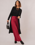 CARDIGAN LONGO PRETO