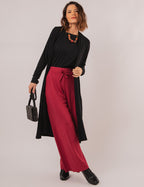 CARDIGAN LONGO PRETO