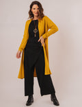 CARDIGAN LONGO MOSTARDA