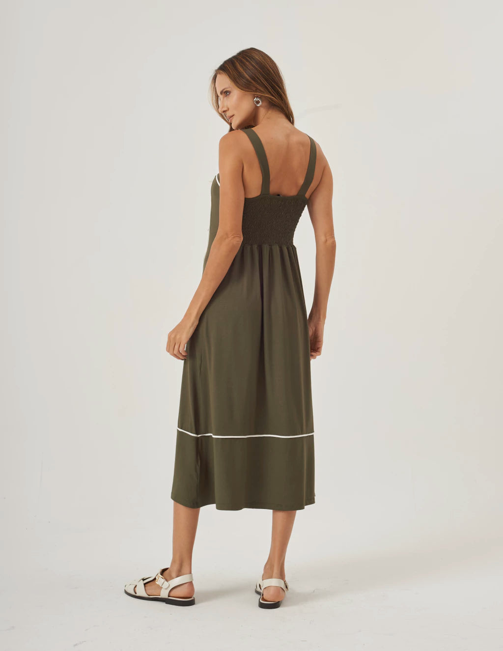 Vestido Antonella Verde Militar