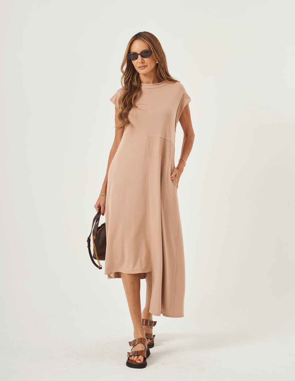 Vestido Desconstruído Jordana Bege