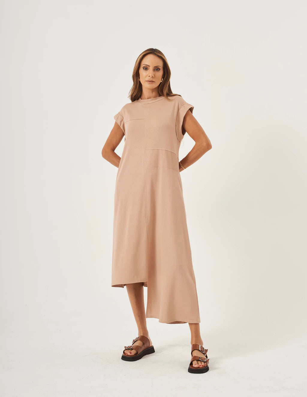Vestido Desconstruído Jordana Bege