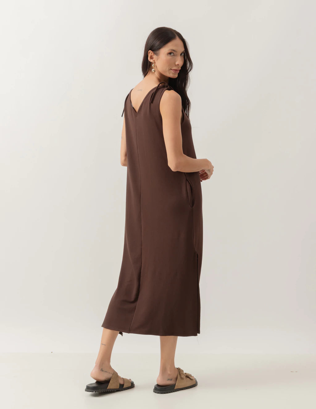 Vestido Esmeralda Marrom