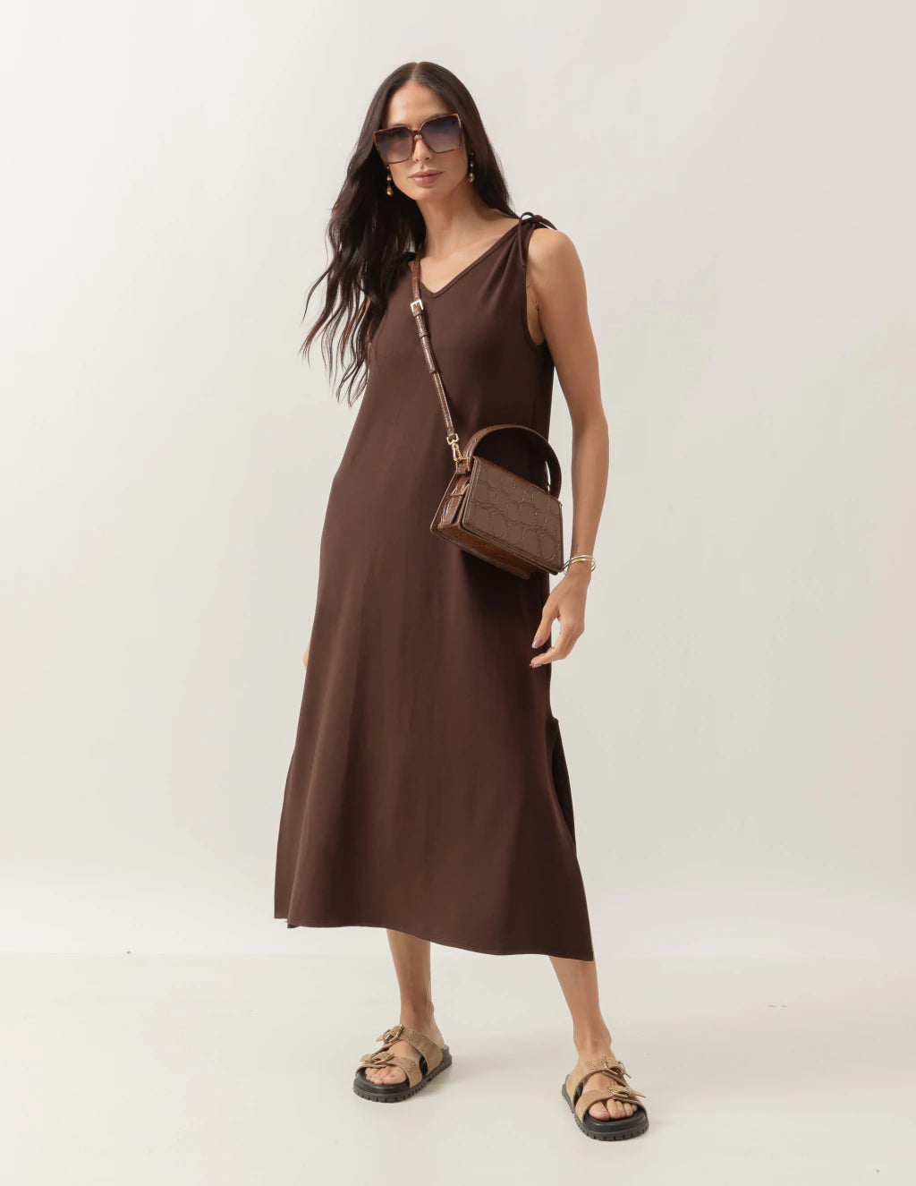 Vestido Esmeralda Marrom