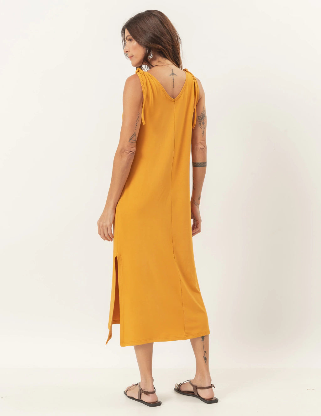 Vestido Esmeralda Mostarda